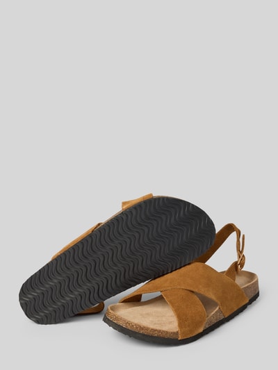 Only Sandalen in Wildlederoptik Modell 'AVA' Cognac 4