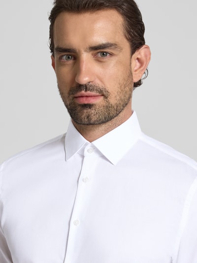 Jake*s Koszula biznesowa o kroju slim fit z listwą guzikową Biały 3