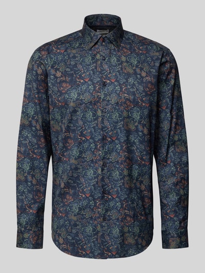 Jake*s Regular Fit Business-Hemd mit Kentkragen Marine 2