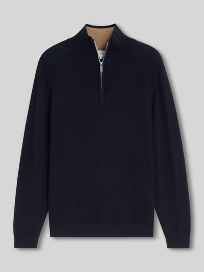 Tom Tailor Regular fit pullover met schipperskraag Marineblauw - 2