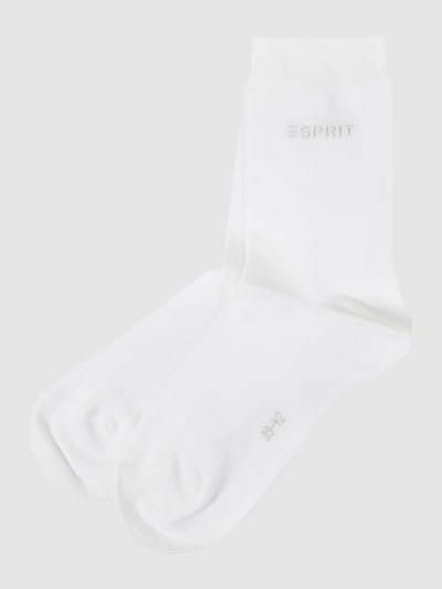 Esprit Socken mit Stretch-Anteil im 2er-Pack  Weiss 1