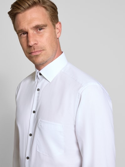 OLYMP Modern Fit Businesshemd mit extra langem Arm Weiss 3