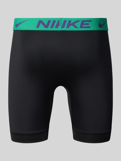 Nike Dry-Fit Boxershorts mit elastischem Logo-Bund im 3er-Pack Black 3