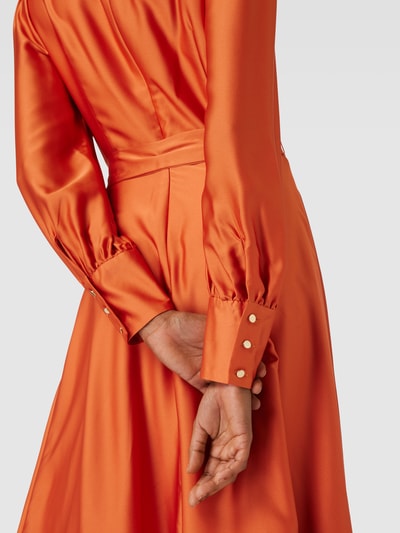 Swing Cocktailkleid in Wickel-Optik Orange 3