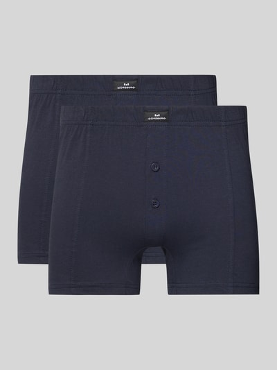 Götzburg Wäsche Boxershorts mit elastischem Bund Dunkelblau 1