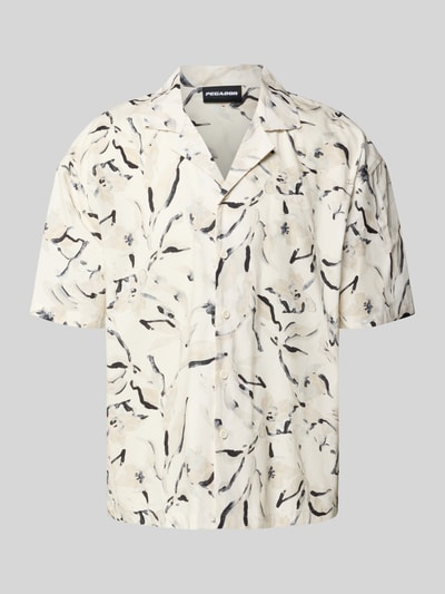 Pegador Relaxed fit vrijetijdsoverhemd met labelstitching, model 'Novo' Ecru - 2