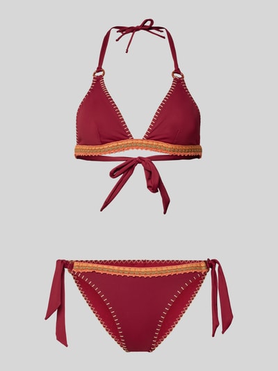 Banana Moon Bikini met gehaakt kant Bordeaux - 1
