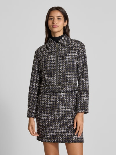 BOSS Orange Żakiet krótki o kroju regular fit z dodatkiem bawełny model ‘C_JAWEDI’ Granatowy 4