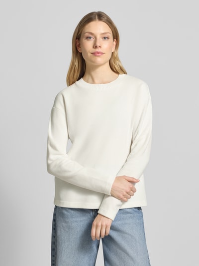 s.Oliver RED LABEL Sweter o kroju regular fit z mieszanki bawełny Złamany biały 4