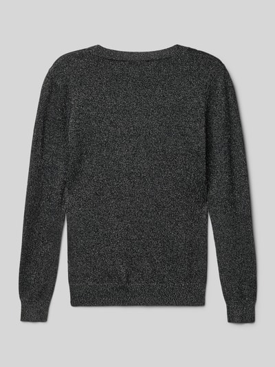 Guess Regular Fit Pullover aus Viskose-Mix in Strick-Optik Black 3