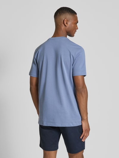 Christian Berg Men T-Shirt mit Label-Stitching Jeansblau 5