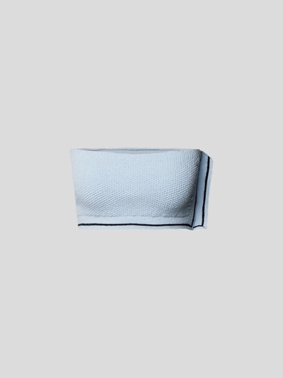 Jacquemus Bandeau-Top mit Kontraststreifen Hellblau 2