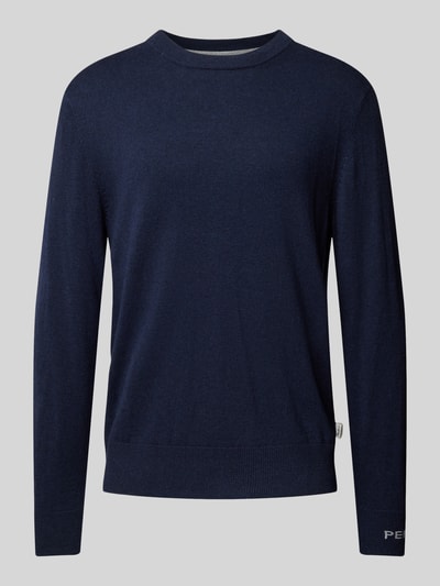 Pepe Jeans Gebreide pullover met ronde hals, model 'Andre' Blauw - 2