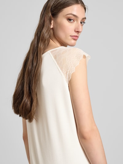 Only Regular Fit T-Shirt mit Kappärmeln Modell 'PETRA' Offwhite 3