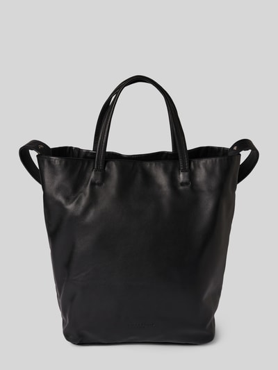 LIEBESKIND BERLIN Lederhandtasche mit Label-Detail Modell 'Hera' Black 2