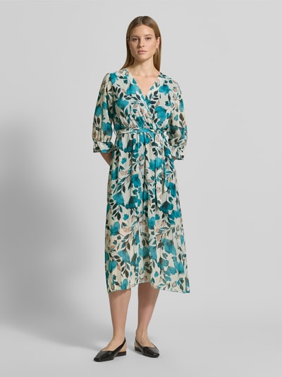 ZABAIONE Midikleid in Wickel-Optik Modell 'Mo44moo' Tuerkis 4