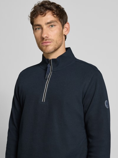 Lerros Sweatshirt met opstaande kraag, model 'SELANIK' Donkerblauw - 3