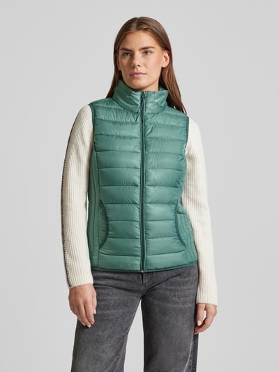 QS Bodywarmer met opstaande kraag en steekzakken Lichtgroen - 4