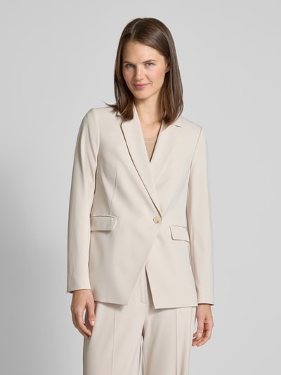 comma Blazer met reverskraag Zand - 4