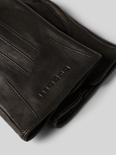 bugatti Rękawiczki z detalem z logo Czarny 2