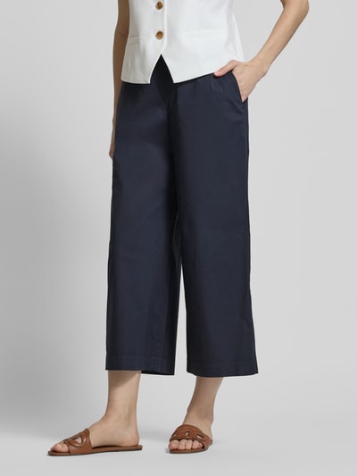 Raffaello Rossi Kuloty z szeroką nogawką i elastycznym pasem model ‘JOLIE’ Granatowy 4