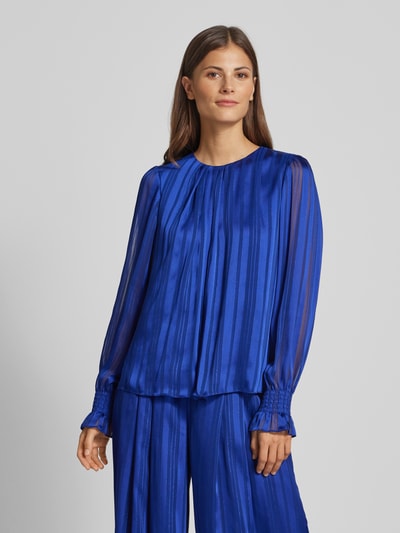 Marc Cain Relaxed fit blouse met plooien Koningsblauw - 4