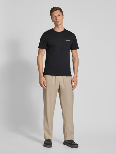 CK Calvin Klein T-Shirt mit Label-Print Black 1