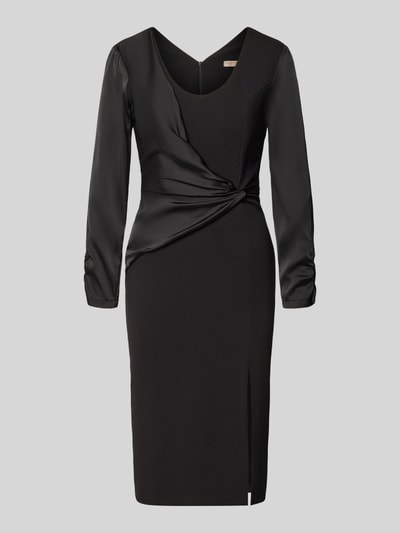 Rinascimento Cocktailkleid mit Raffungen Black 2
