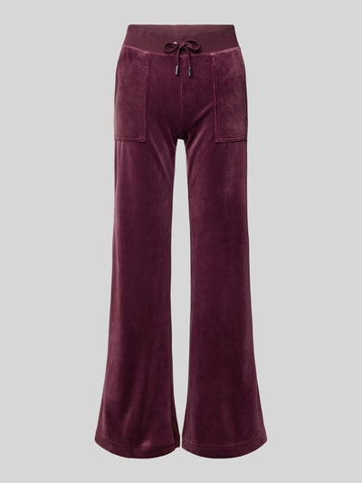 Juicy Couture Low Rise Sweatpants mit aufgesetzten Taschen Modell 'LAYLA' Dunkelrot 2