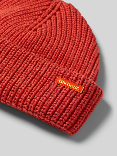Barbour Beanie aus Baumwoll-Woll-Mix Orange 2