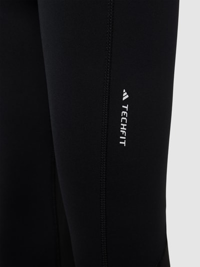 Adidas Training Tight fit sportlegging met elastische band met label, model 'STASH' Zwart - 2