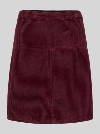 Christian Berg Woman Corduroy rok met deelnaad Kersenrood - 2