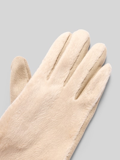 EEM Handschoenen met imitatiebont Beige - 2