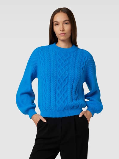 Vila Strickpullover mit Zopfmuster Royal 4