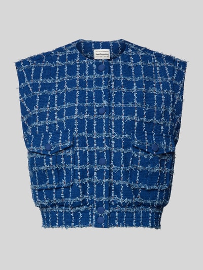 INFLUENCER'S CHOICE BY P&C* Kamizelka z efektem tweedu Królewski niebieski 2