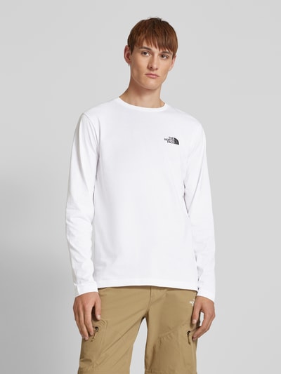 The North Face Longsleeve mit Label-Print Weiss 4