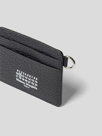 Maison Margiela Karten-Etui in Reptil-Optik Schwarz 2