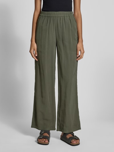 Only Weite Hose aus Viskose-Mix Modell 'ARIS LIFE' Khaki 4