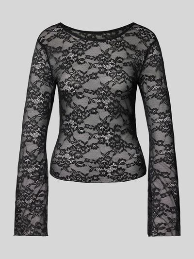 Only Langarmshirt mit tiefen Rückenausschnitt Modell 'WENDY' Black 2