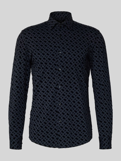 BOSS Slim Fit Businesshemd mit Kentkragen Modell 'HANK' Black 2