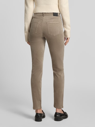 Marc Cain Smalle broek van katoenmix met modal-aandeel model 'SILEA' Taupe - 5