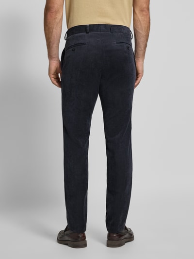 Carl Gross Cordhose mit französischen Eingrifftaschen Dunkelblau 5