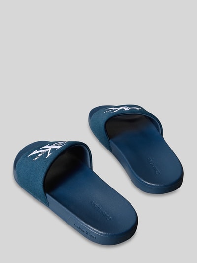 CK Calvin Klein Badeschuhe mit Logo Print Marine 2