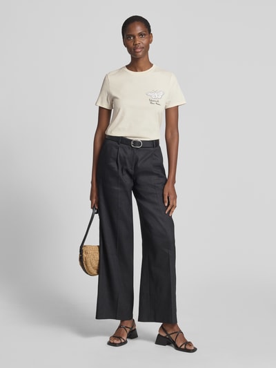 Weekend Max Mara T-Shirt mit Motiv- und Label-Print Modell 'GUGLIA' Weiss 1