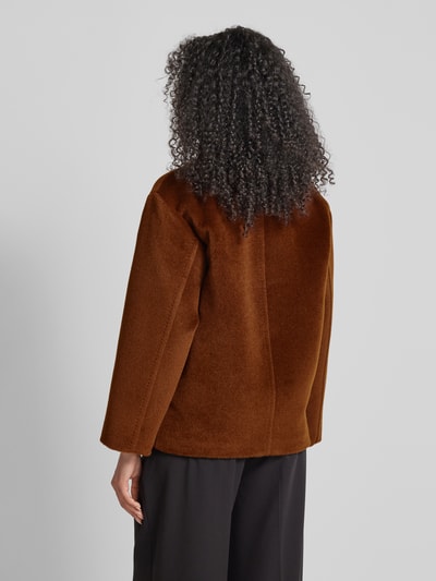 Max Mara Studio Jacke mit Reverskragen Modell 'FILOVIA' Cognac 5