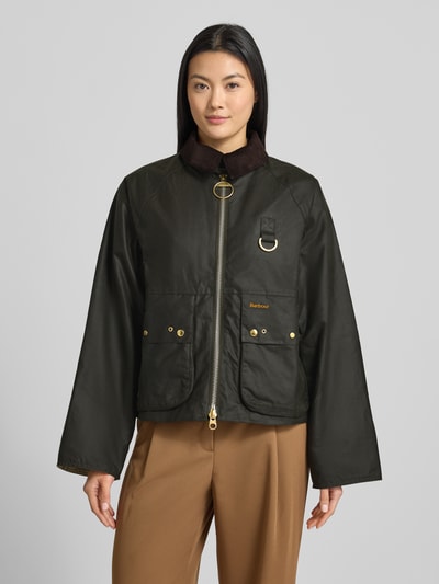 Barbour Regular Fit Wachsjacke aus reiner Baumwolle Modell 'KEARTON' Oliv 4