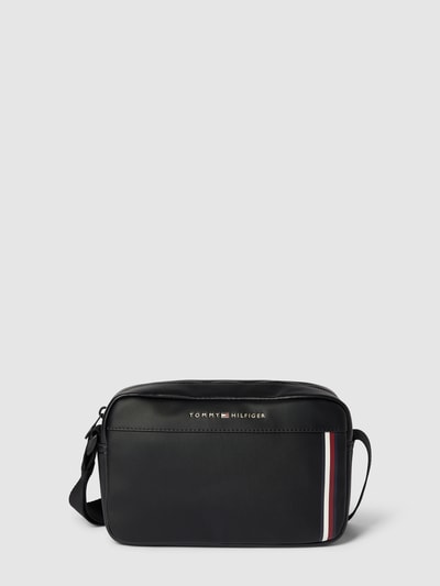 Tommy Hilfiger Umhängetasche mit Label-Print Modell 'PIQUE' Black 2