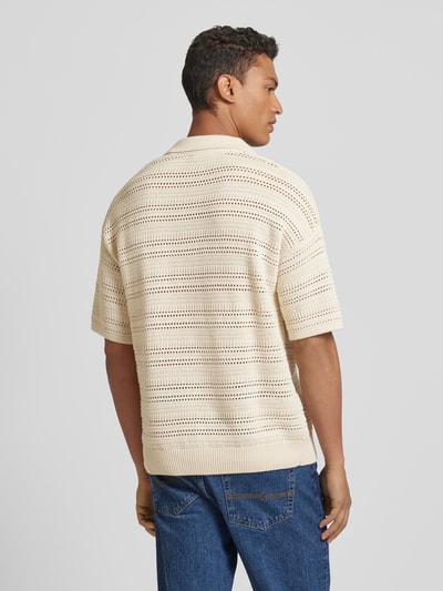 JAKE*S STUDIO MEN Poloshirt mit Strukturmuster Sand 5