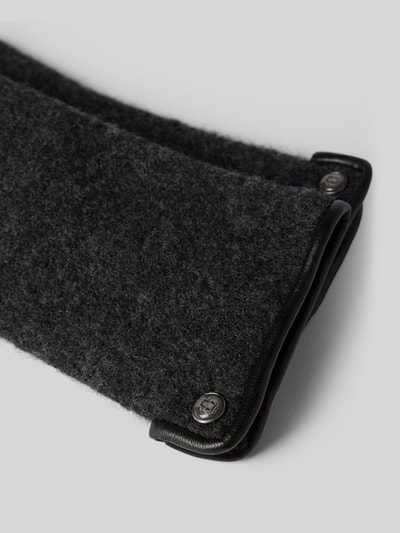 Roeckl Handschoenen met labeldetail Antraciet - 2