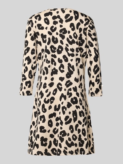 LOUIS & LOUISA Nachthemd met ronde hals, model 'Schmusekatze' Zwart - 3